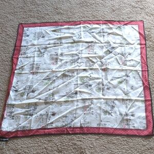 Karl Lagerfield 100% silk Paris print scarf